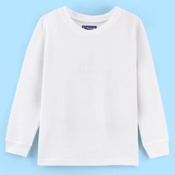 Pine Kids Cotton Full Sleeves Thermal Vest Solid Colour - Off White-image-77