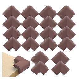 Bembika L Shaped Baby Safety Corner Protector Pack of 20 - Brown-27