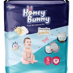 Honey Bunny Small Everyday Baby Pants Diapers  (68 Pcs)-11