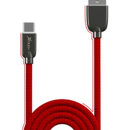 XTOUCH USB Type C Cable 1.2 m Fast Charging  Compatible with Phone Laptop Tablet- Red-17