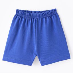 Ollypop Sinker Knee Length Solid Shorts - Blue-picture-17