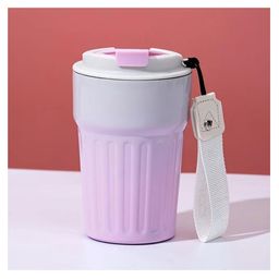 Cots and Cuddles 400ml Stainless Steel Vacuum Insulated Travel Coffee Mug (Pink)-76