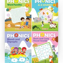 Phonics Reader Set of 4 Books Alphabet Sounds with Short and Long Vowel Sounds - English-40