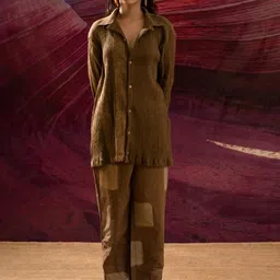 Banana Labs Pure Cotton Shirt With Trouser Co-Ords-image-27