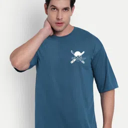 BENNY BROOKS Unisex Roronoa Zoro Printed Drop-Shoulder Sleeves Oversized T-shirt-25