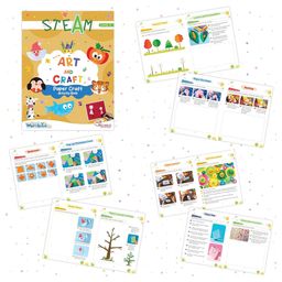 pegasus Set of 4 STEAM Art & Craft Books for 4+ | Colouring, Pattern, Best Out of Waste, Paper Craft Acitivity Book image 2