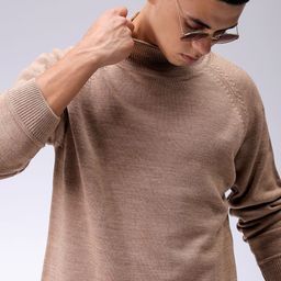 The Indian Garage Co Men Solid Turtle Neck Pullover-87