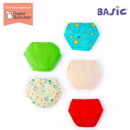 SuperBottoms Pack Of 10 Rainbow & Star With Cloud & Abstract Geometric Printed Briefs - Multi Colour image 4