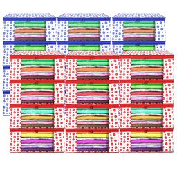 Kuber Industries Red & Blue 24 Pieces Printed Foldable Multi Utility Organisers image 2