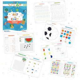 pegasus Set of 4 STEAM Art & Craft Books for 4+ | Colouring, Pattern, Best Out of Waste, Paper Craft Acitivity Book image 4