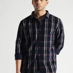 Code 61 Men Standard Slim Fit Buffalo Checks Opaque Checked Casual Shirt-image-96