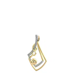 VALANOVA Women 14K Yellow Gold & Certified Lab Grown Diamond Pendant 2.02gm-picture-0