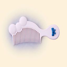 Beutifly Baby Comb Paddle Hairbrush - Light Pink-30