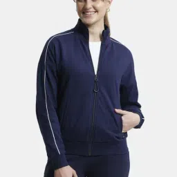 Jockey Navy Cotton Sports Jacket-picture-23