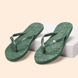 Forever Glam by Pantaloons Women's Green Flip Flops-picture-34