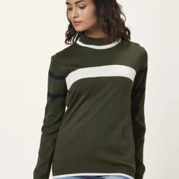 Honey by Pantaloons Green Printed Sweater-image-25