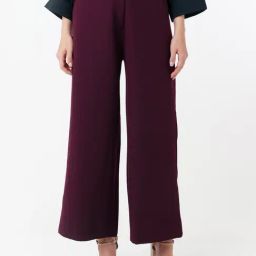 Zink London Wine Regular Fit High Rise Trousers-picture-13