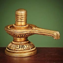 Ekaa Handicrafts Gold Brass Eternal Shivling-image-79