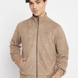Duke Camel Slim Fit Texture Jacket-image-101