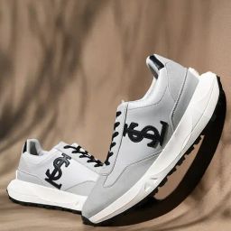 Louis Stitch Men's Ash Grey Casual Sneakers-image-56