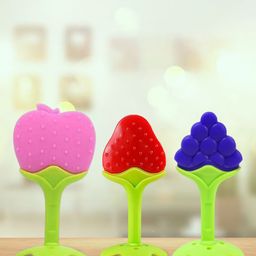 Kidbea 3Pcs Purple & Red Silicone Baby Theether-49