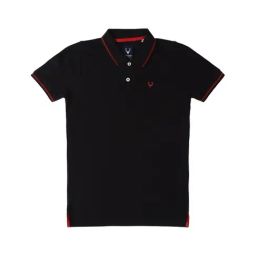 Allen Solly Junior Black Solid Polo T-Shirt-image-37