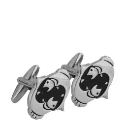 Alvaro Castagnino Silver Solid Cufflinks-36