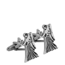 Alvaro Castagnino Silver Solid Cufflinks-1