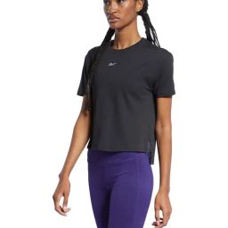 Reebok Black Loose Fit Re Ss Tee-image-83