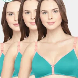 Inner Sense Green Non Wired Non Padded Nursing Bra (Pack Of 3)-image-92