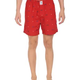U.S. Polo Assn. Red Regular Fit Printed Boxers-picture-22