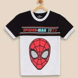 Kidsville Black & Grey Color Block T-Shirt-image-73