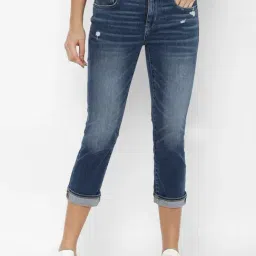 American Eagle Women Blue Ne(x)t Level Low-Rise Artist Crop Jean-image-9