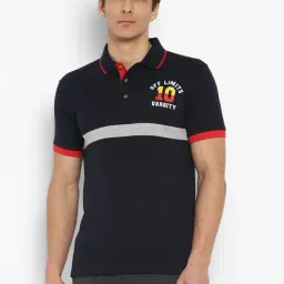 OFF LIMITS Navy Short Sleeves Polo T-Shirt-image-52