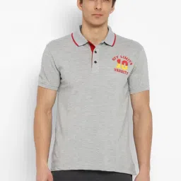 OFF LIMITS Grey Short Sleeves Polo T-Shirt-image-65