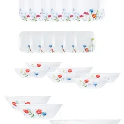 Corelle Asia Sq Round 21 Pc Dinner Set - Daisy Field-27