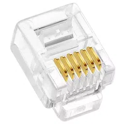 FEDUS RJ12 6P6C Flat Cable Modular Plug Connector ‎White (Pack of 50 Pcs)-4