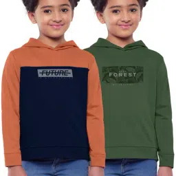 HELLCAT Multicolor Color Block Full Sleeves Sweatshirt(Pack Of 2)-image-95