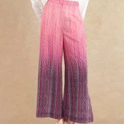 RAREISM Multi Cotton Blend Printed Trousers-image-51