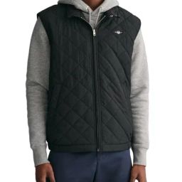 Gant Black Regular Fit Quilted Quilted Jacket-image-45