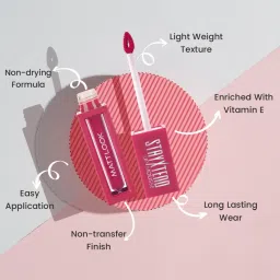 Matt Look Stayxtend Lip Mousse Enriched & Non Sticky Iconic Red-01 - 4 ml image 4