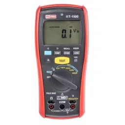 RS PRO IIT1500 Insulation Tester, 50V Min, 1000V Max, 20GΩ Max, CAT IV - UKAS Calibration Model No 1233387-14