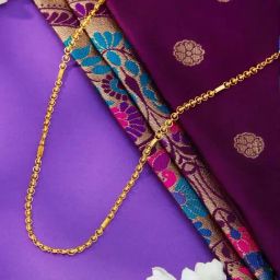 P.N.Gadgil Jewellers 22KT (916) BIS Yellow Gold Amber Essence Chain for Unisex-18