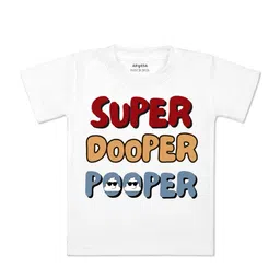 Arvesa Kids Typography Printed Extended Sleeves Applique T-shirt-picture-48