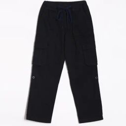 Allen Solly Junior Kids Navy Cotton Trousers-image-25