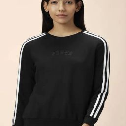 Ajile by Pantaloons Black Cotton Sweatshirt-image-22