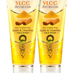 VLCC Ayurveda Skin Brightening Haldi & Chandan Face Wash - Pack of 2-12