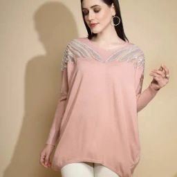 Global Republic Pink Embellished Pullover-42
