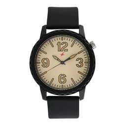 Fastrack Unisex Beige Dial & Black Straps Analogue Watch 38039PP02-40