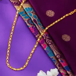 P.N.Gadgil Jewellers 22KT (916) BIS Yellow Gold Gilded Harmony Chain for Unisex-picture-21